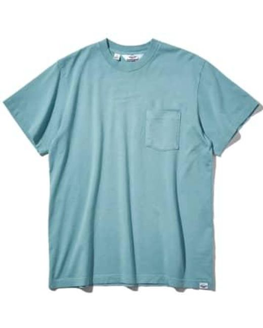 T-shirt poche s / s bleu clair Battenwear pour homme en coloris Blue