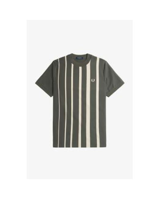Fred Perry Black Gradient Stripe T-shirt Field for men