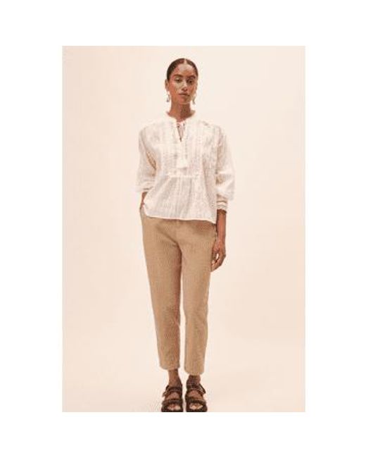 Woven Blouse Leony From di Suncoo in Natural