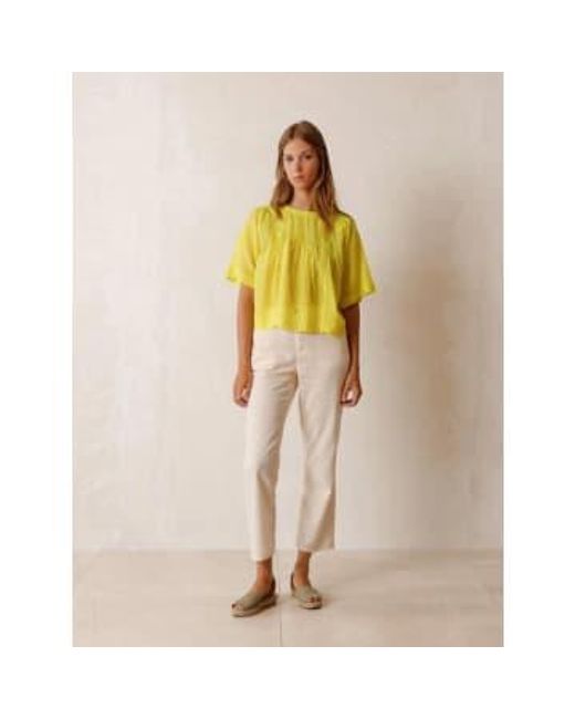Indi And Cold Fluorescent Blouse di Indi & Cold in Yellow