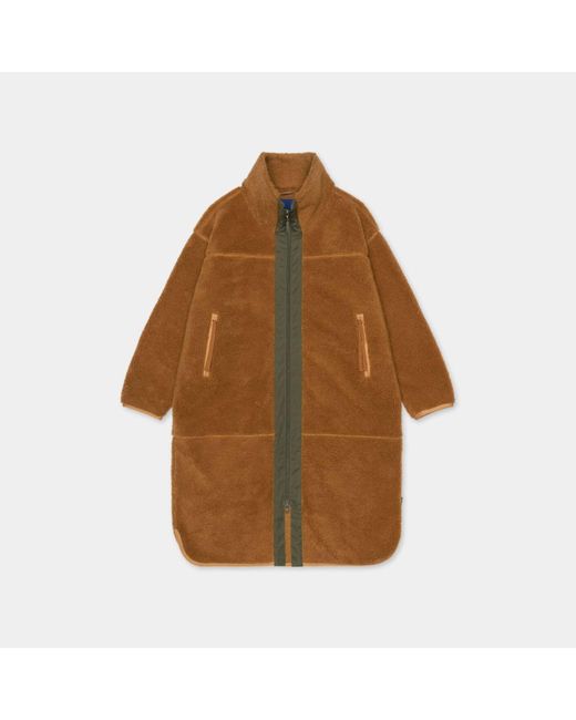 SELFHOOD Light Brown Teddy Coat