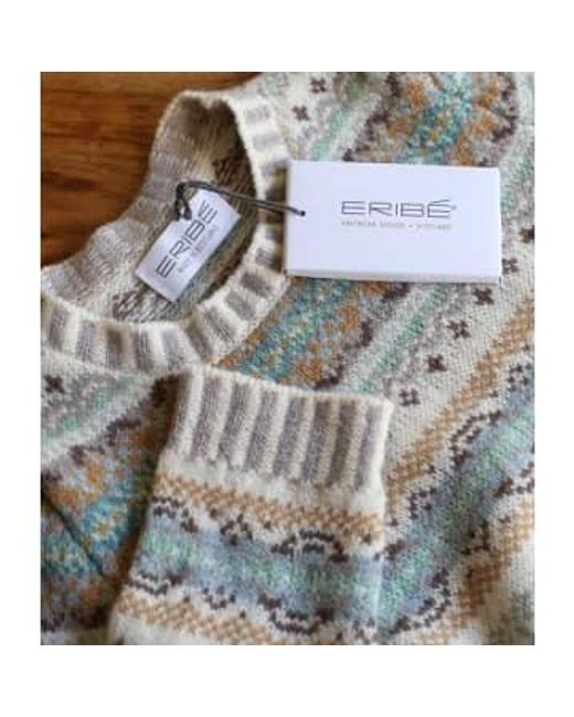 Cashmere Fashion Green Eribé Sweater Kinross Round Neckline Xl / Muster