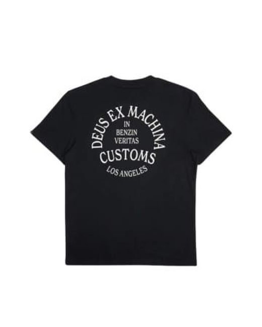 Deus Ex Machina Black T-shirt Dms241663c S / Nero for men