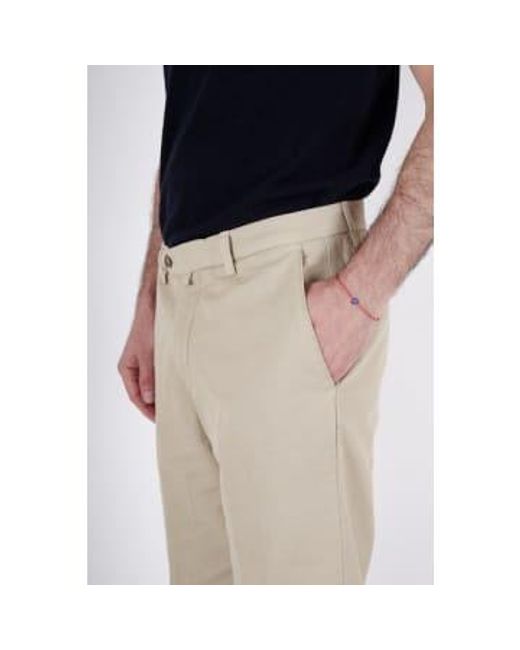 Cotton Chino Shorts di Briglia 1949 in Natural da Uomo