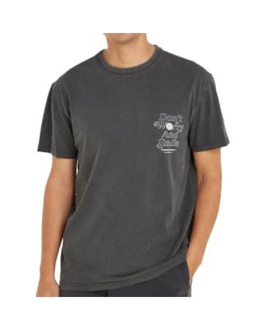 Tommy Jeans Novelty Graphic 2 T Shirt Washed di Tommy Hilfiger in Gray da Uomo