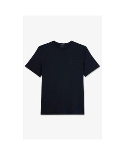 Navy Cotton Pima T Shirt di Eden Park in Blue da Uomo