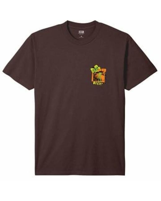 Obey Brown You Have To A Dream T-shirt Java Xlarge for men