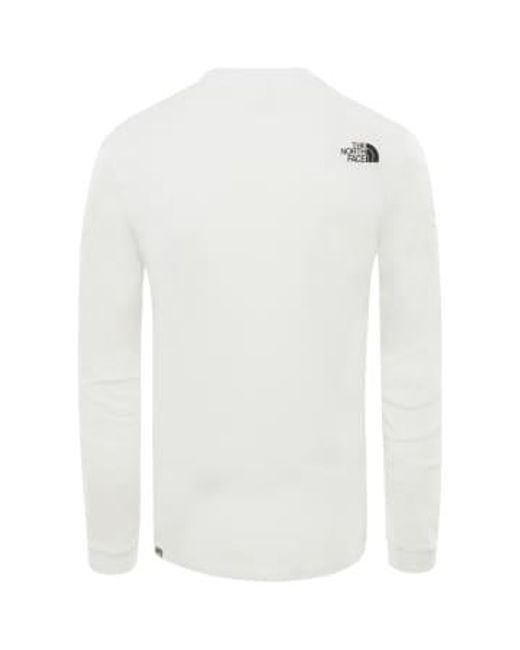 The North Face White T-shirt Ches Longues Xl for men