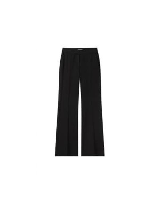 Long Straight Leg Pull Up Trousers Size 10 Col di Luisa Cerano in Black