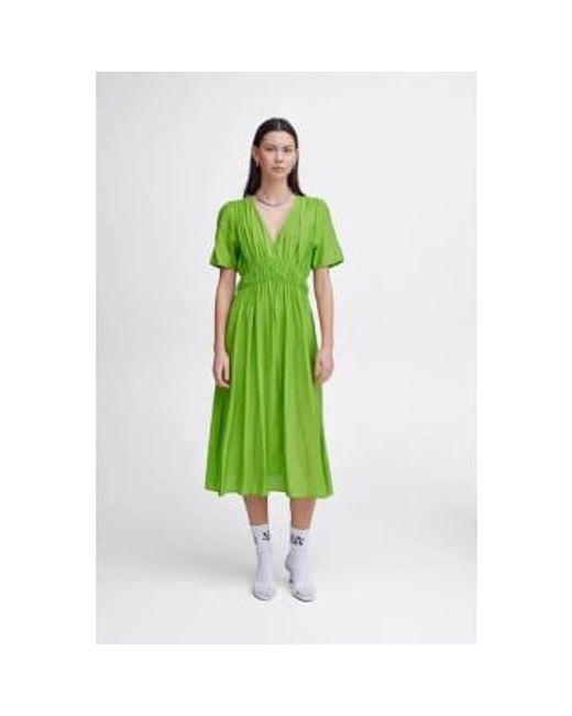 Ihquilla Dress di Ichi in Green