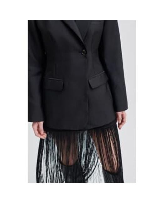 Second Female Black Fringe Skirt Xsmall