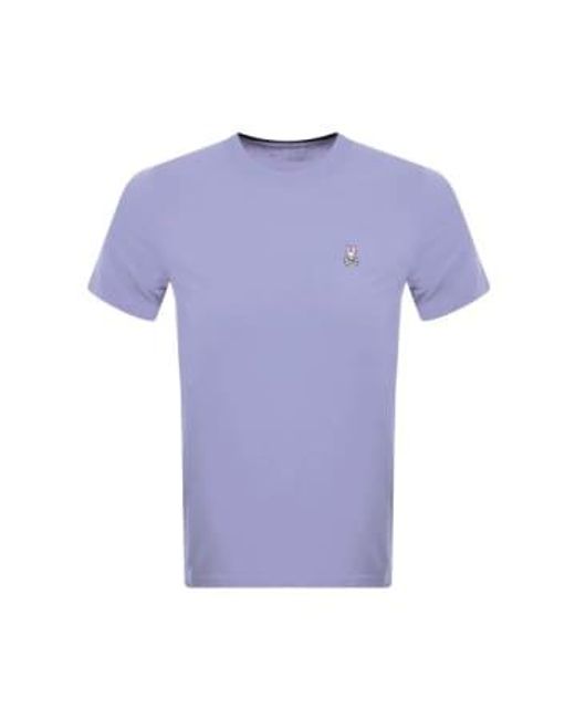 Psycho Bunny Pastell-Lavendel-T-Shirt in Blue für Herren
