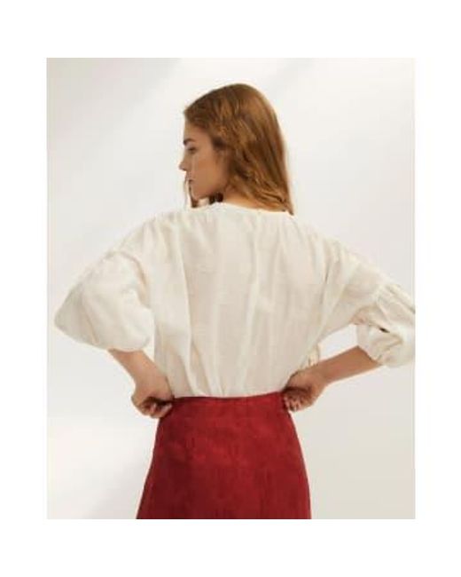 Sophie and Lucie White Blouse Patches Sophie & Lucie