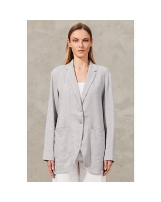 Transit Gray 2-button-komfort-fit long jacket