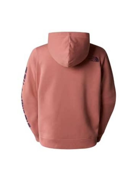 The North Face Red Powder Mountain Hooded Sweat S for men