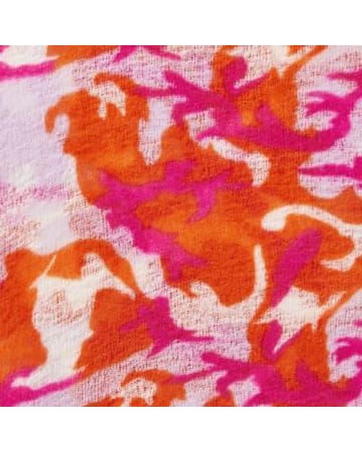 PUR SCHOEN Red Hand Felted Cashmere Soft Scarf Camouflage -lavender + Gift Wool