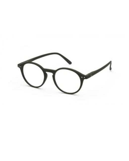 Izipizi Black Khaki Style D Reading Glasses 1 + for men