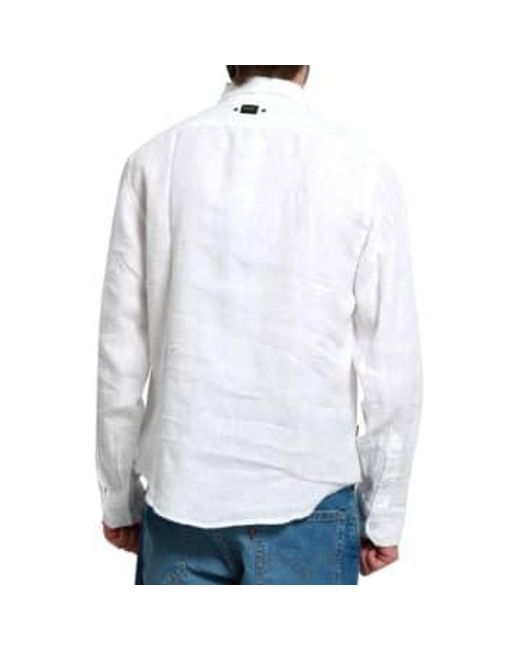 Blauer White Shirt 24sblus01025 006781 102 L for men