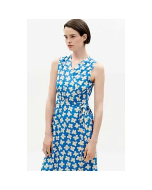 Or Butterfly Amapola Dress Or di Thinking Mu in Blue