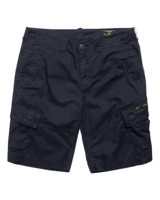 Superdry Vintage Core Cargo Shorts in Blue for Men | Lyst