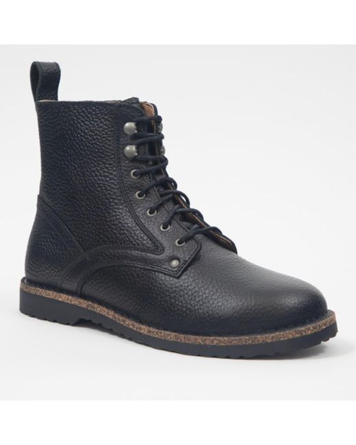 Birkenstock Bryson Lace Up Leather Boots In Black for men