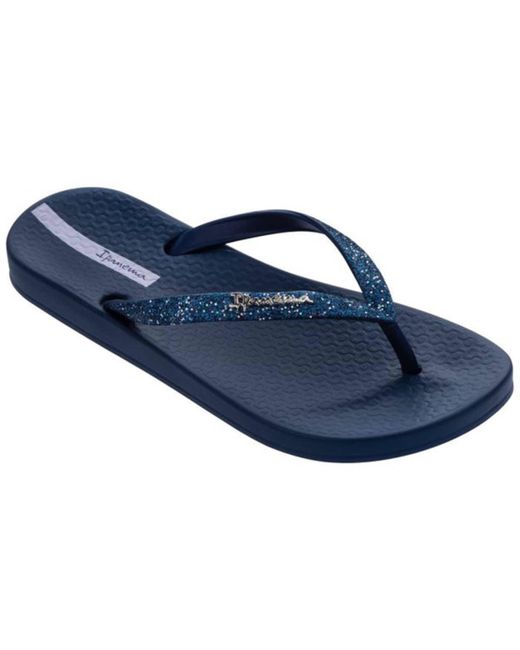 navy glitter flip flops