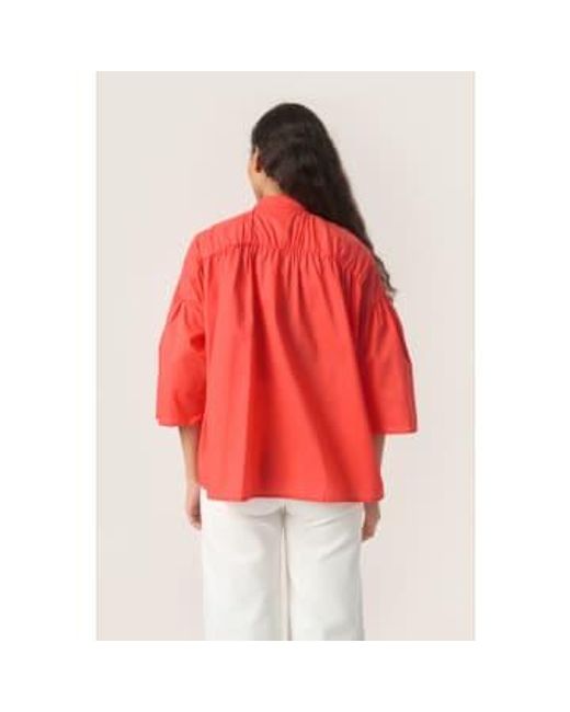 Hot Josie Shirt di Soaked In Luxury in Red