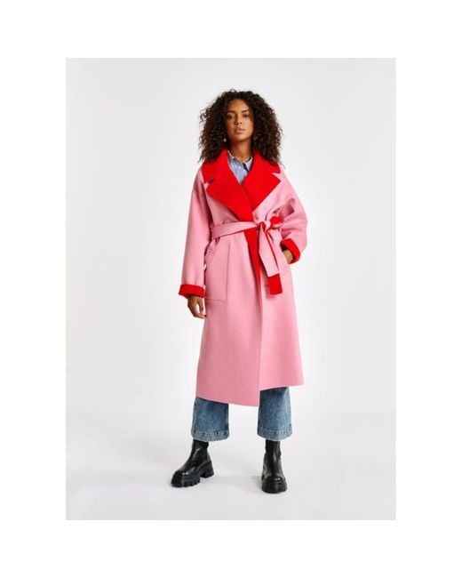 Essentiel Antwerp Wohlhabender Mantel Rosa Rot in Pink | Lyst DE