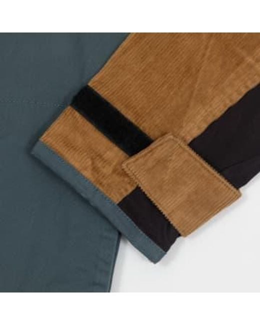 Kavu Blue Throwshirt Flex Corduroy Fleece for men