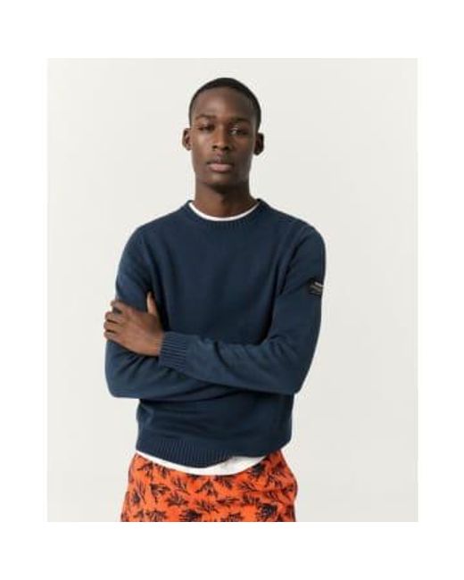 Ecoalf Blue Tail Knitted Crew Neck for men
