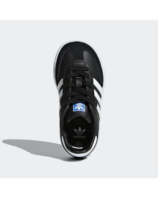 adidas originals samba og trainers in white and black