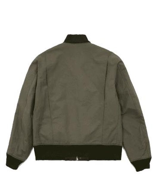 Engineered Garments Green Deck Jacket Olive Cotton Double Cloth S for men
