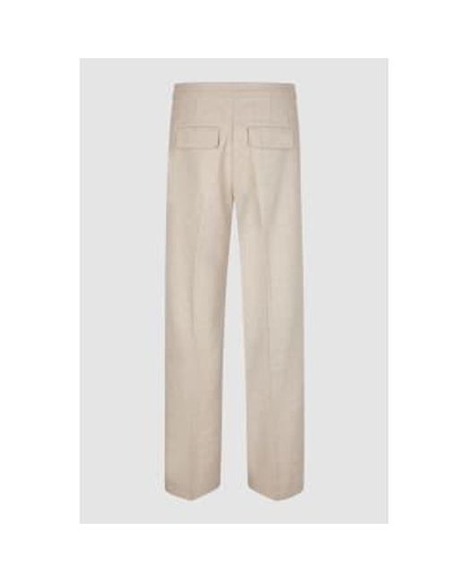 Second Female Natural Saru Straight Trousers Polyester