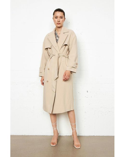 Second Female Natural Silvia Classic Trenchcoat