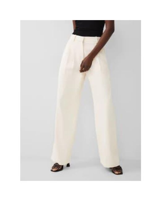 French Connection White Harry Suiting Trousers