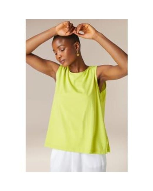 Sahara Cotton Jersey Boxy Vest di New Arrivals in Yellow