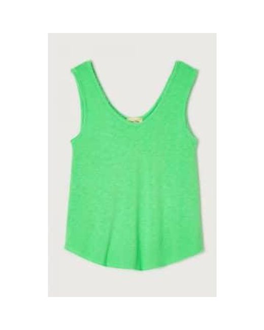 Every Thing We Wear Green American Vintage Sonoma Vest Top Flouro Cotton