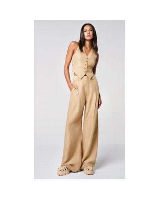 Pleated Trouser di Smythe in Natural