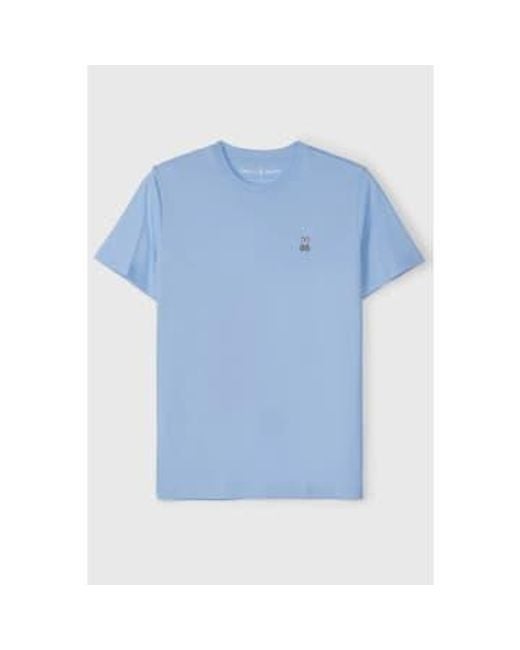 T-shirt classique à col rond en sérénité Psycho Bunny pour homme en coloris Blue