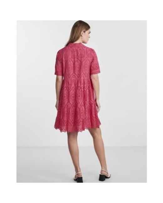Yas Holi Dress Raspberry Sorbet di Y.A.S in Pink