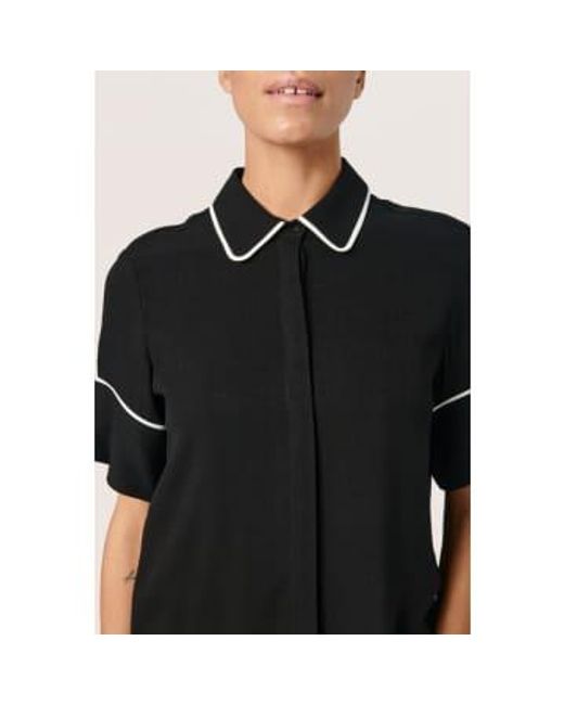 Soaked In Luxury Black Slguilia Shirt Ss