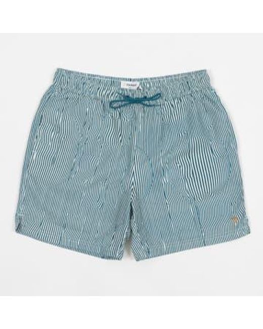 Pantalones cortos natación estampado óptico colbert en ver Farah de hombre de color Blue