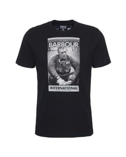 Barbour Black International Mount T-shirt Classic S for men