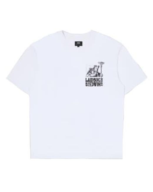 Camiseta manga corta yusuke isao Edwin de hombre de color White