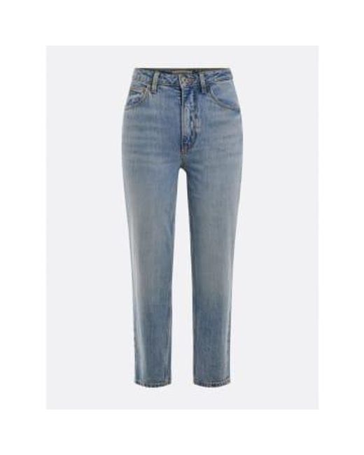 Authentic Light Reborn Mom Fit Jeans di Guess in Blue