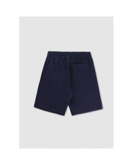 Lacoste Herren-shorts aus bio-fleece aus gebürsteter baumwolle in dunklem marineblau in Blue für Herren