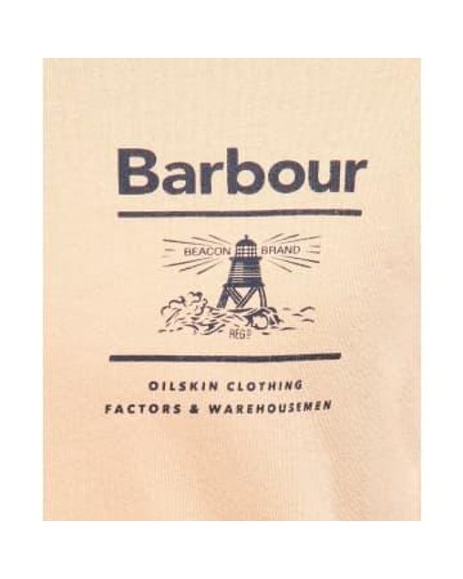 Barbour Natural Chanonry T-shirt Coral Sands M for men