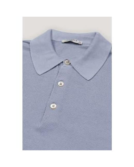 Circolo 1901 Blue Fancy Knit Polo Shirt for men