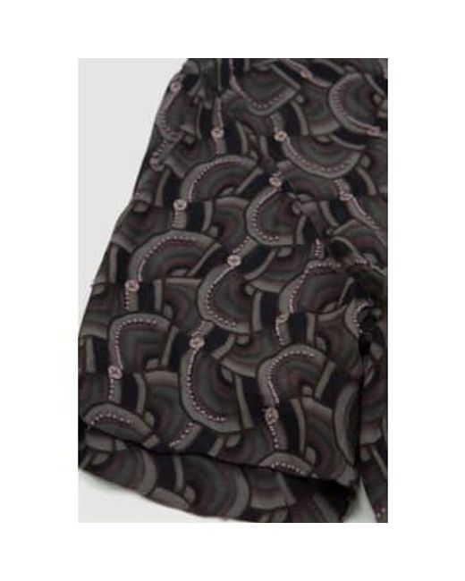 Dries Van Noten Black Carltone Embroidery Shirt 50 for men