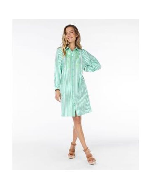 EsQualo Green Striped Dress 36